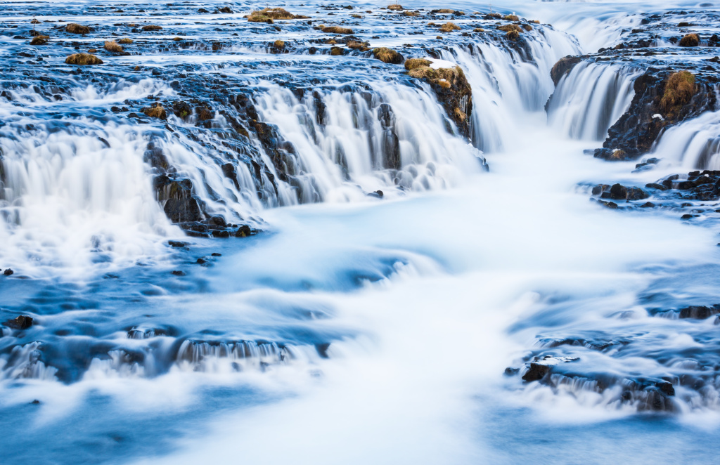 brúarfoss waterfall