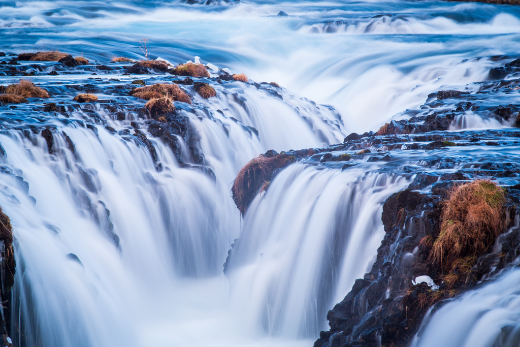 brúarfoss waterfall